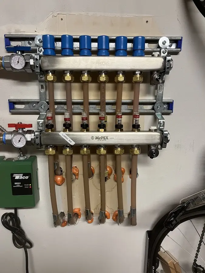 Plumber performing Gas Line Installation at a residential property in Dodgeville